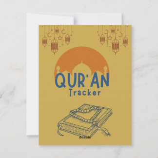Cartão De Festividades Rastreador de Leitura Ramadã Qur'an