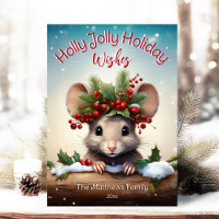 Rato Fofo Espiando Holly & Berry Jolly Natal