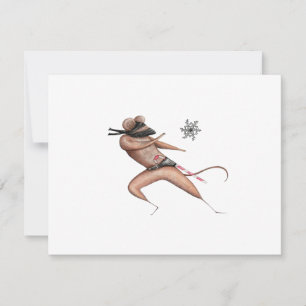 Cartão De Festividades Rato Ninja Natal