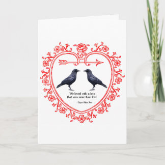 Cartão De Festividades Ravens Valentine Card