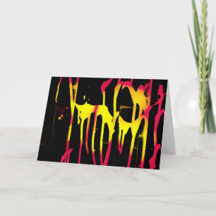 Cartão De Festividades rebarbas e expurgos e bacanais