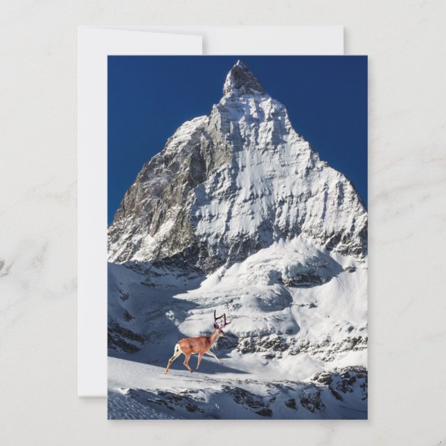 Cartão De Festividades Rebelde na colagem de Montanha (Frente)