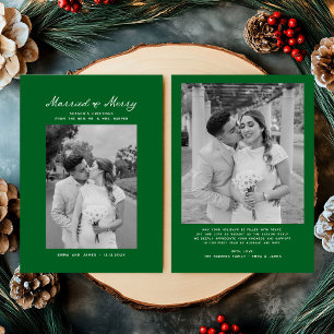 Cartão De Festividades Recém-casados de Natal casados e Arcos