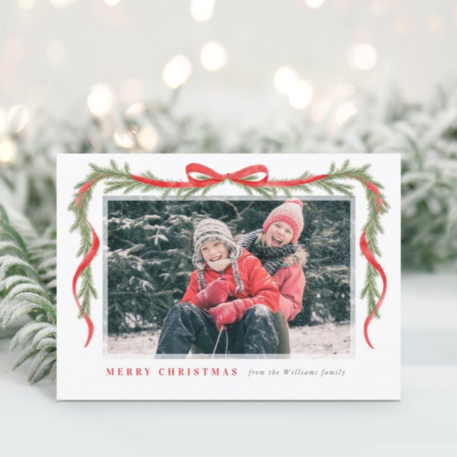 Cartão De Festividades Red Arco e Garland (Criador carregado)