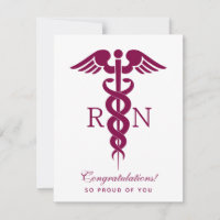 Red Caduceus Nurse Símbolo Médico