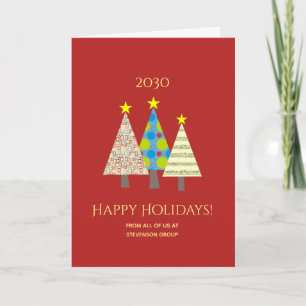 Cartão De Festividades Red Christmas Corporate Business
