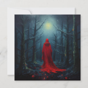 Cartão De Festividades Red Cloak AI
