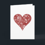 Cartão De Festividades Red Doodle Heart<br><div class="desc">red, heart, romantic, love, illustration, white, doodle, doodled, doodling, print, printed, printing, etching, etched, pretty, Christmas, decorative, girly, feminine, swedish, norwegian, scandinavian, xmas, bird, romance, "love heart", valentine, "valentines day", drawing, anniversary, "february 14", sentimental, lover, sweetheart, fiance, girlfriend, sweet, cute, bid, swirls, swirling, swirl, flowers, floral, mom, mum, "heart shaped",...</div>