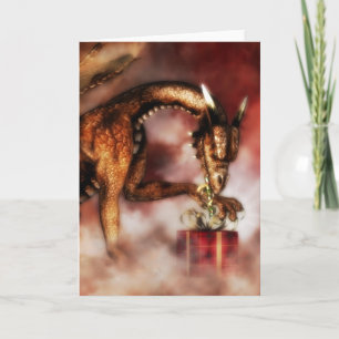 Cartão De Festividades Red Dragons Christmas