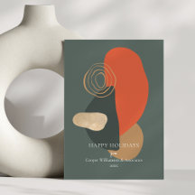 Red Green Modern Abstrato Art Empresa exclusiva