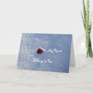 Cartão De Festividades Red Heart-Namorado