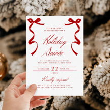 Red Holiday Soirée Arcos Whimsical Desenhados