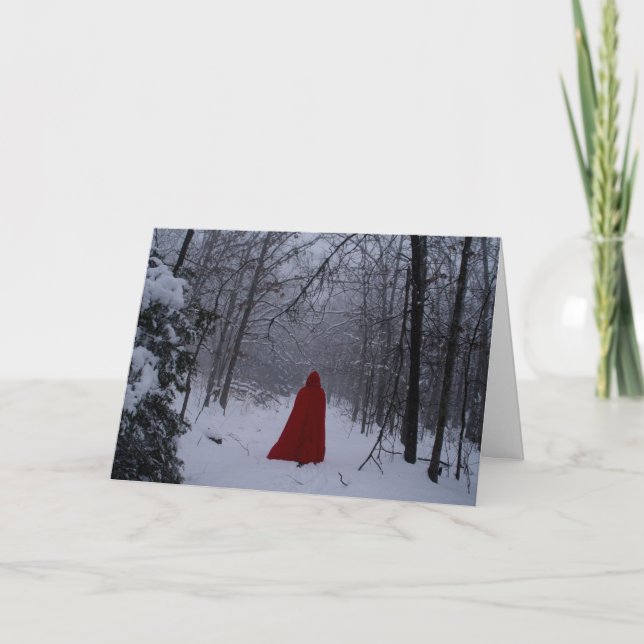 Cartão De Festividades Red hood (Frente)