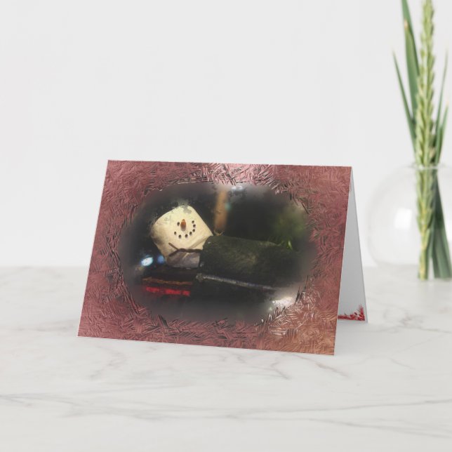 Cartão De Festividades Red S'Mores Sleing Bag (Frente)