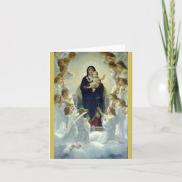 Cartão De Festividades Regina Angelorum… Bouguereau 1900