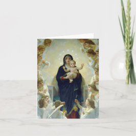 Cartão De Festividades Regina Angelorum ... Bouguereau 1900