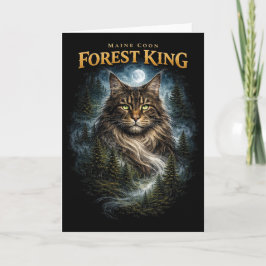 Cartão De Festividades Rei da Floresta