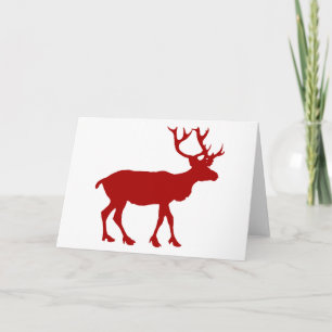 Cartão De Festividades Reinador Vermelho e Branco