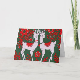 Cartão De Festividades Reindeer