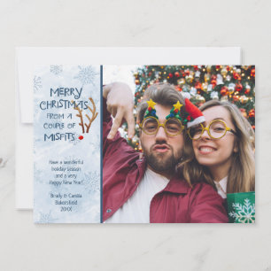 Cartão De Festividades Reindeer Abstrato Vermelho Engraçado - De Maus-Cab