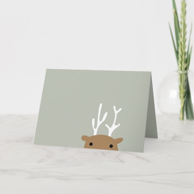 Cartão De Festividades Reindeer Card (Frente)