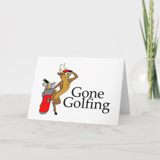 Cartão De Festividades Reindeer de Golfe