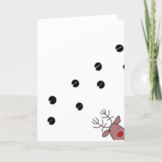 Cartão De Festividades Reindeer footprint Christmas card