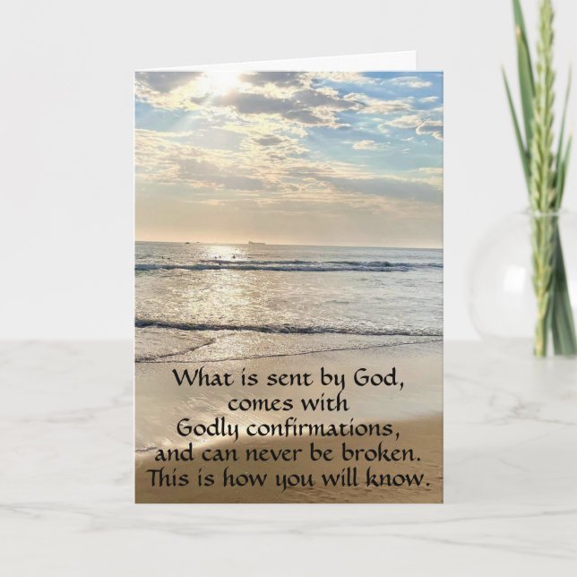 Cartão De Festividades Relação de Conexão Espiritual (Frente)