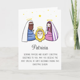Cartão De Festividades Religioso Com Nome Feliz Natal