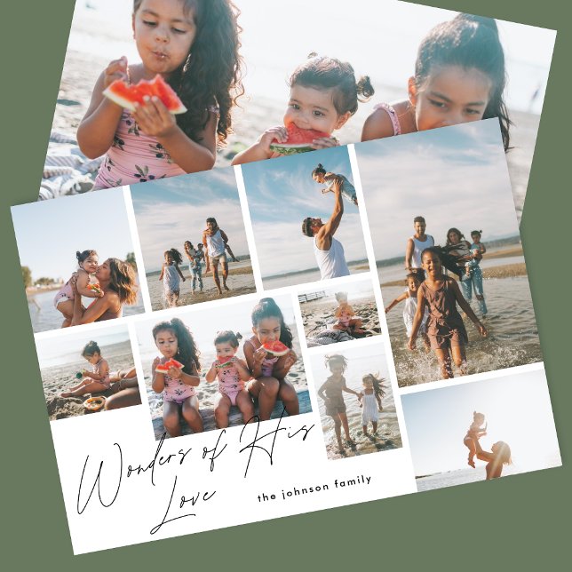 Cartão De Festividades Religioso Moderno 9 Foto Maravilhas de seu Amor (Criador carregado)