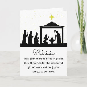 Cartão De Festividades Religiosos Com Nome Feliz Natal