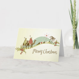 Cartão De Festividades Religious Merry Christmas Custom Greeting Card