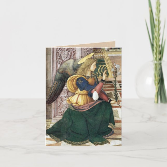 Cartão De Festividades Renaissance Angel Note Cards Pinturicchio (Frente)