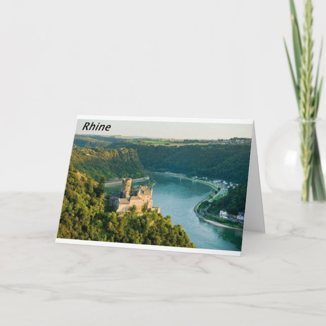 Cartão De Festividades Reno Alemanha Angie. (Frente)