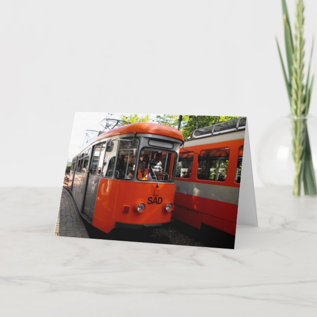 Cartão De Festividades Renon Historical Rail (Frente)