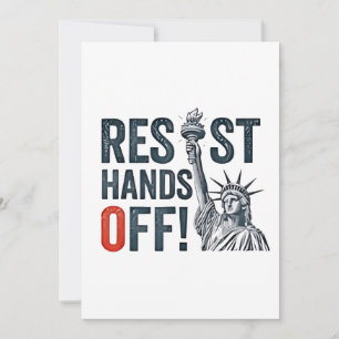 Cartão De Festividades Resistência à Libertação Status Anti-Trump