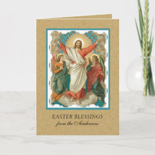 Cartão De Festividades Ressurreição Religiosa páscoa Jesus Christian H