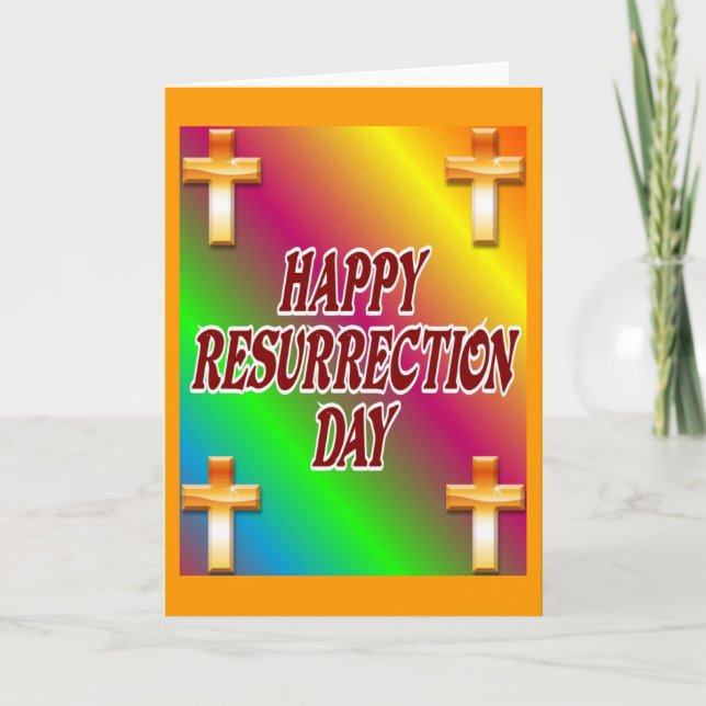Cartão De Festividades Resurrection Day Greeting Card 10 (Frente)