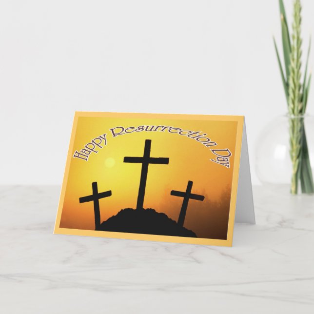 Cartão De Festividades Resurrection Day Greeting Card 4 (Frente)