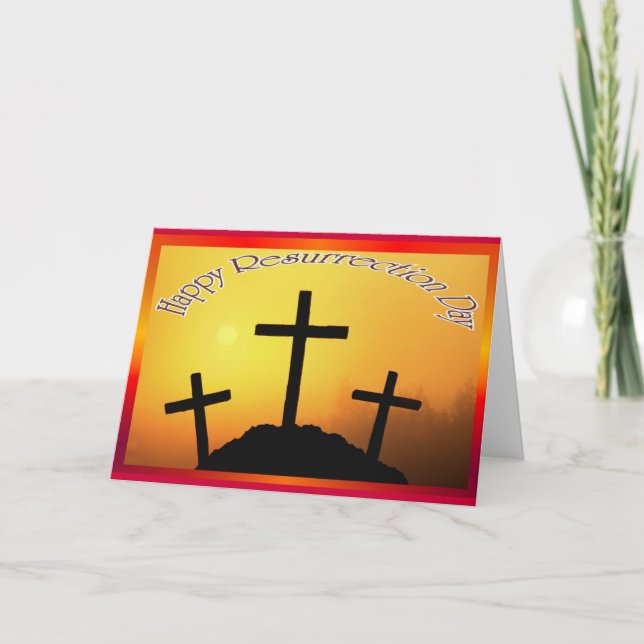 Cartão De Festividades Resurrection Day Greeting Card 9 (Frente)