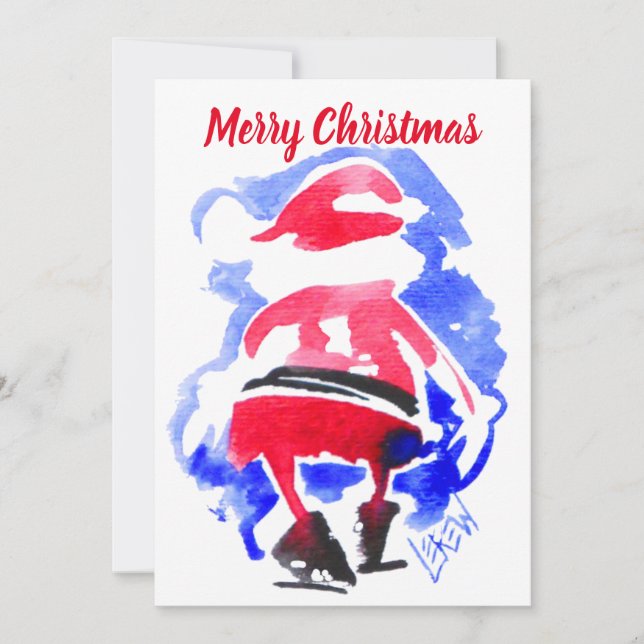 Cartão De Festividades Retiro do Papai Noel #121128 (Frente)