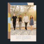 Cartão De Festividades Retrato Abstrato Colorido e Único de Foto Personal<br><div class="desc">Envie votos calorosos de férias para seus amigos e familiares com esses cartões verticais impressionantes,  apresentando sua foto favorita na frente e um design abstrato colorido e vibrante no verso. Perfeitos para espalhar alegria e felicidade,  esses cartões únicos tornam seus cumprimentos de férias ainda mais especiais e memoráveis!</div>