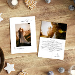 Cartão De Festividades Retrato Casado de Feliz Simples Branco<br><div class="desc">Apresentando nossa design de Cartão de Férias Portrait, Simples Feliz Branca, Simples, Casada, onde a simplicidade encontra elegância com um toque de charme de Natal. Oferecendo uma estética branca e negra brilhante que traz um senso de sofisticação limpa para suas férias, fazer que seja uma escolha contemporânea para aqueles que...</div>