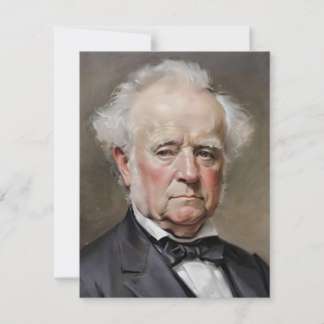 Cartão De Festividades Retrato De Martin Van Buren (Frente)
