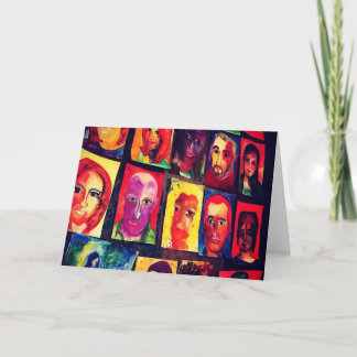 Cartão De Festividades Retratos