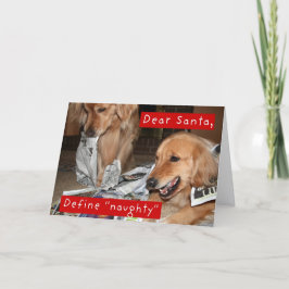Cartão De Festividades Retriever de ouro Definir Natal Impecável