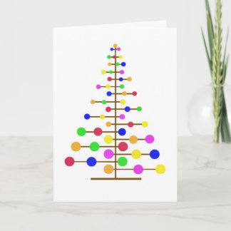 Cartão De Festividades Retro Christmas Tree Card