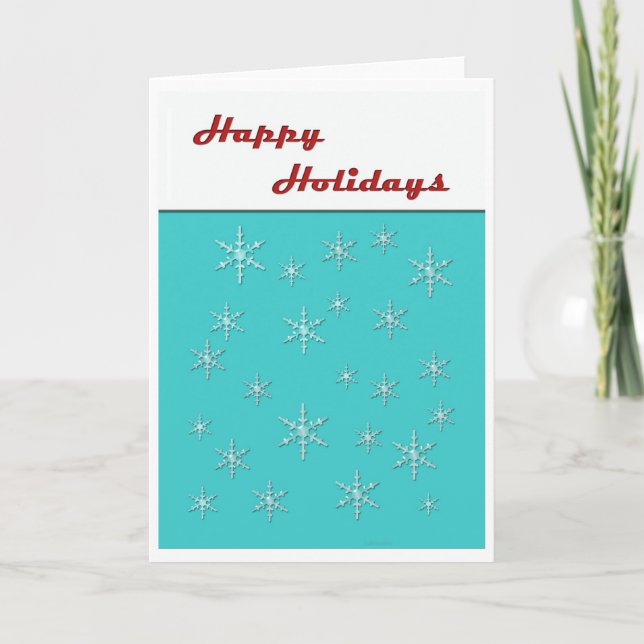 Cartão De Festividades retro de feriados feliz (Frente)