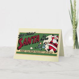 Cartão De Festividades Retro Engraçado Cartoon Malvado ou Bonito Personal