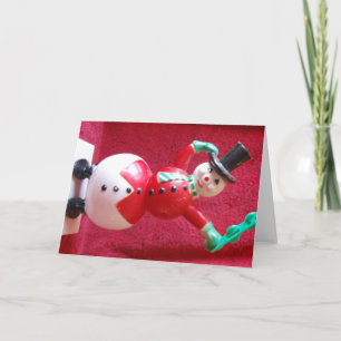 Cartão De Festividades Retro Frosty, o boneco de neve